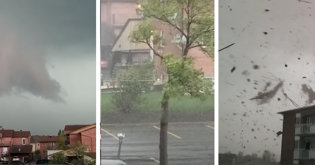 tornado surprises Canada man