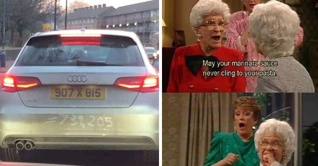 car number plate maths - 2000 907 X 815 731,205 | golden girls quotes - May your marinara sauce never cling to your pasta.