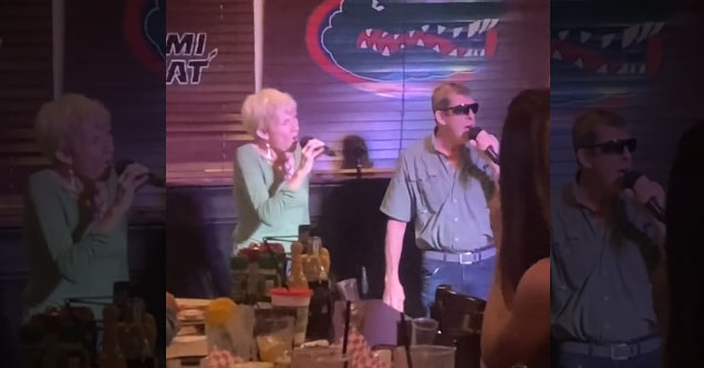 Elderly couple puts on impressive performance of Kelly Rowland/Nelly's 'Dilemma' at local Tampa-area karaoke night