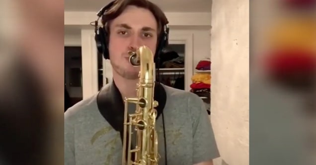 tiktok videos from saxophone player