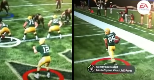 greg jennings td catch madden				           Gaming wayback-whensday Madden green bay packers aaron rodgers greg jennings football ea sports video games nfl national football league touchdown wednesday throwback youtube