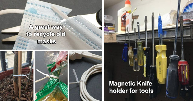 surgical mask zip ties, magnetic knife holder for tools