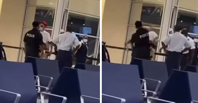 Dutch rapper Josylvio gets slapped by airport security