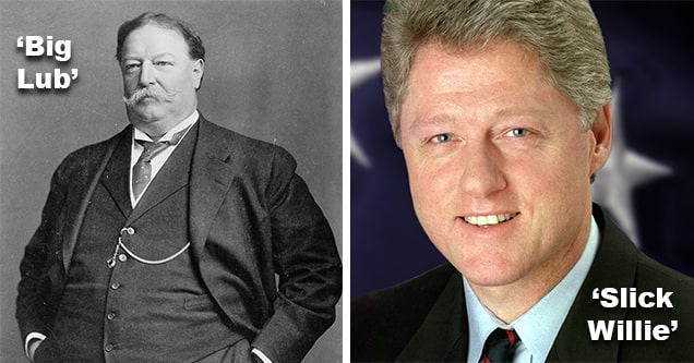 Howard taft and Bill clinton