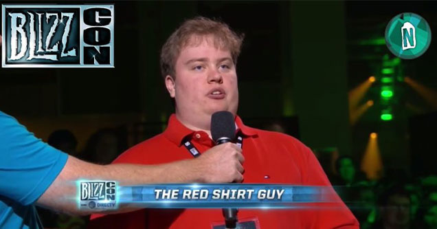 how dev stopped making great game lore -  the Blizzcon red shirt guy