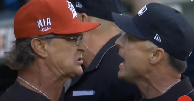 don mattingly aruging with an umpire