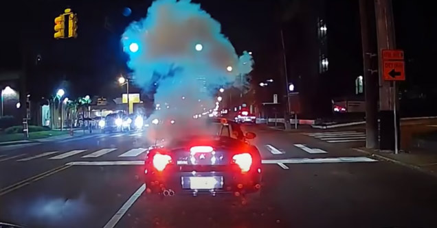 Someone Tossed a Lit Firework Into Man's Convertible