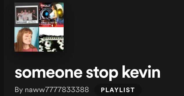 stop kevin spotify playlist