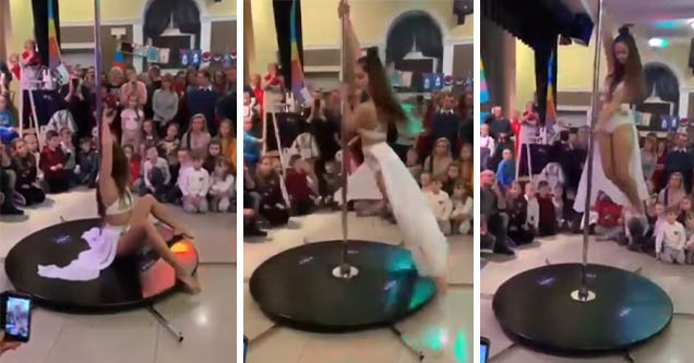 Brazilian church has pole dancer perform at service