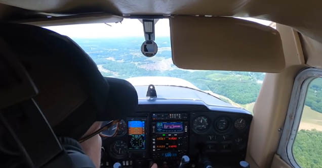 Footage from student pilot Brian Parsley's emergency landing