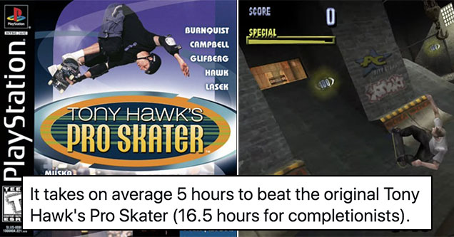 how long it takes to beat -  Tony Hawk Pro-Skater