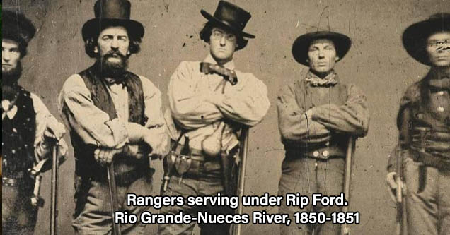 Rangers serving under Rip Ford. Rio Grande-Nueces River, 1850-1851