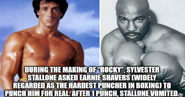 trump rocky - During The Making Of Rocky, Sylvester Stallone Asked Earnie Shavers Widely Regarded As The Hardest Puncher In Boxing To Punch Him For Real. After 1 Punch, Stallone Vomited. imgflip.com