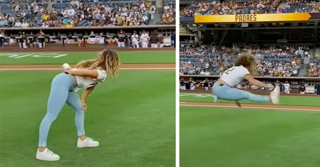 san diego padres first pitch