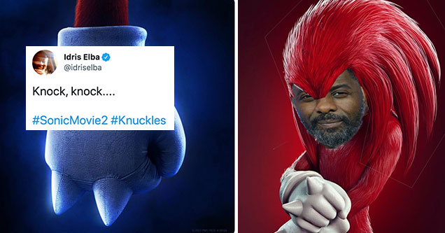 Idirs Elba confirmed as the voice behind Knuckles in Sonic the Hedgehog 2