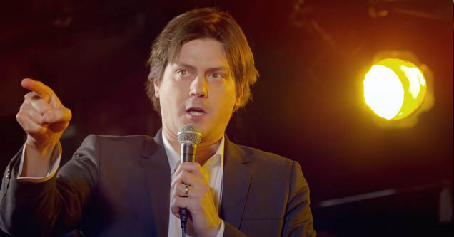 Trevor Moore telling story on Comedy Central show