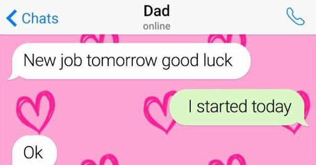 dad texting