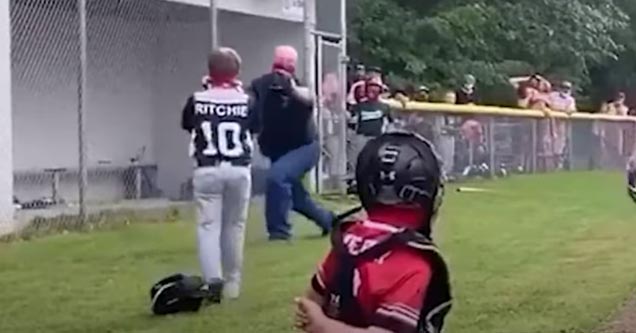 a kid who accidentally hit his dad with a bat