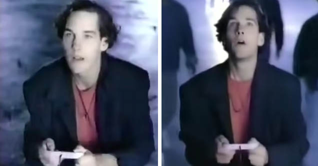 Paul Rudd in 1991 SNES ad