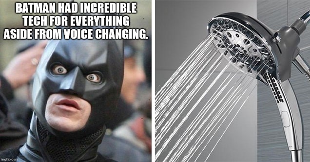 batman meme shower