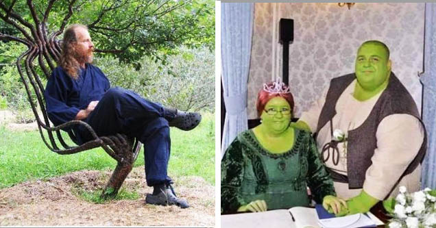 artist tree chair, shrek married couple