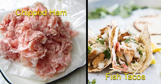 ham and fish tacos