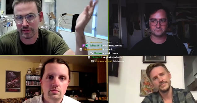 Whitest Kids U Know livestream discussing the death of Trevor Moore through jokes