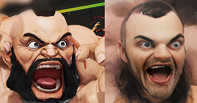 video game characters reimagined as real people -  AI tool renders - Zangief (Street Fighter)