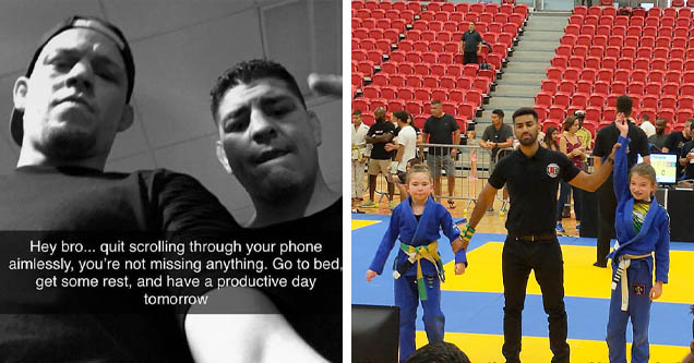 nate and nick diaz, daughter wins bjj