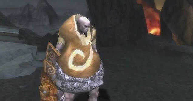 silly looking armor from video games - Kratos God of War -  looking like a potato