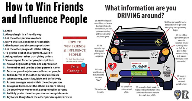 helpful guides to give you a leg up in life -  how to win friends and influence people - what information are you driving around