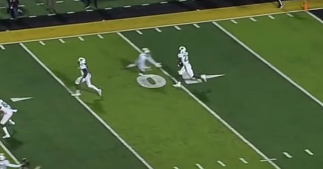 Trick play on kickoff return by Marshall University