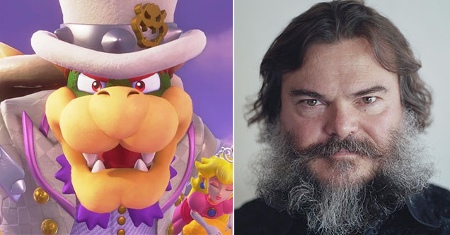 mario movie cast announcement - Jack Black as Bowser