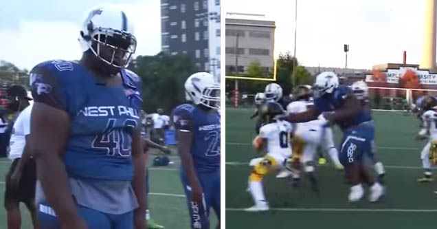 Massive 11-year-old lineman for West Philly