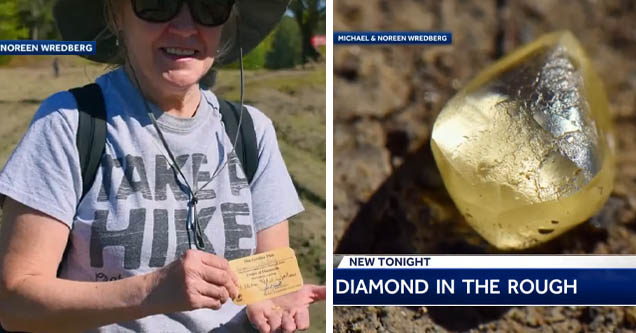 woman finds diamond in Arkansas Diamond Park