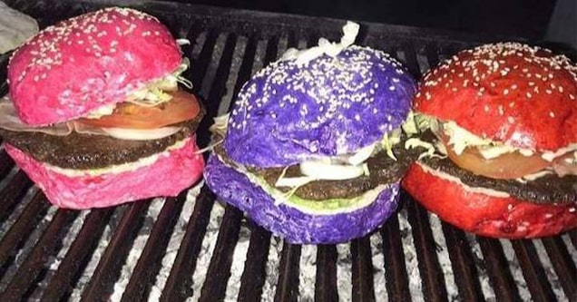 color burgers