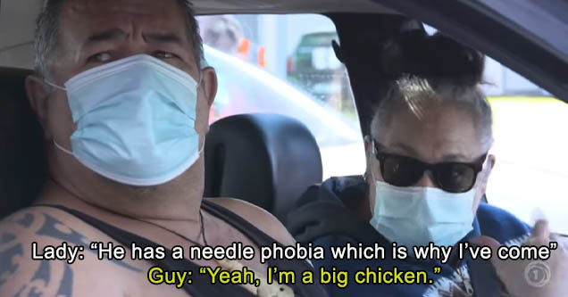 Aussie dude surprisingly calm about fear of needles