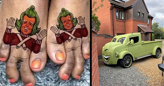 weird toes and car