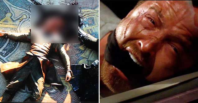 disturbing scenes from tv -  oberyn's skull gets crushed on Game of Thrones -  Jesse Watching Andrea's death in Breaking Bad