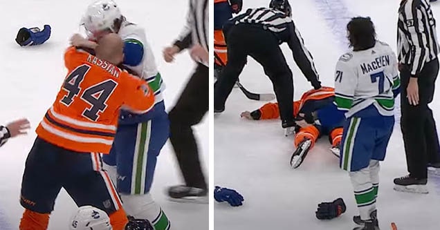 zack kassian hockey fight