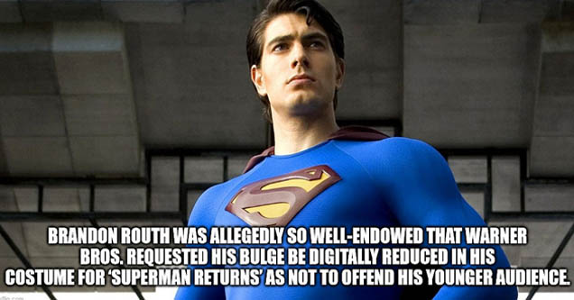 superman returns vs atom - Brandon Routh Was Allegedly So WellEndowed That Warner Bros. Requested His Bulge Be Digitally Reduced In His Costume For 'Superman Returns' As Not To Offend His Younger Audience imgflip.com