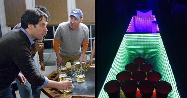 paul rudd drinking game and pong