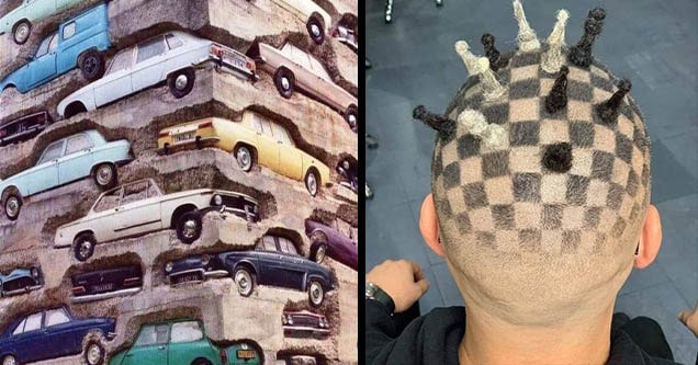 chess hair and cars