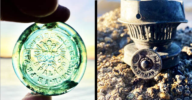 beach finds, washed ashore