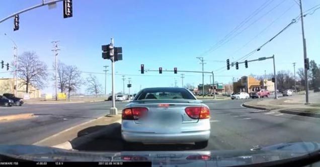 a car getting rear ended