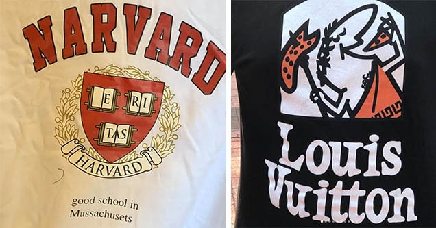 harvard and little ceasar's shirt