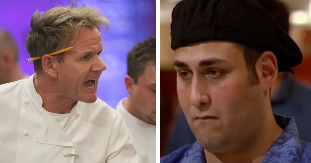 chef ramsay screaming at a chef