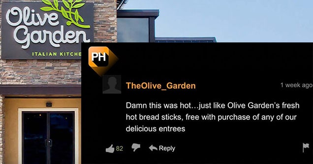 olive garden comment pornhub