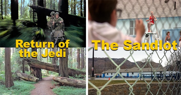 star wars and sandlot locations