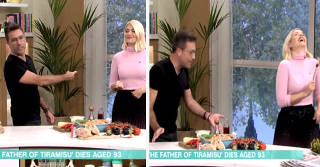 Gino D'Acampo makes inappropriate remarks about Holly Willoughby